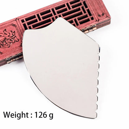 Stainless Steel Face Care Massager Facial Roller Gua Sha Tool Set Massage Neck Beauty Health Anti Wrinkle Cellulite Skin Detox